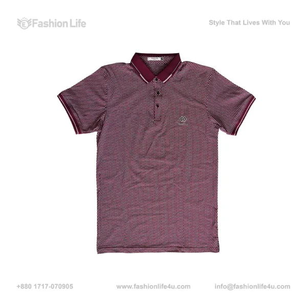 Premium-China-Stretch-Polo-Shirt–Digital-Allover-Print-Maroon
