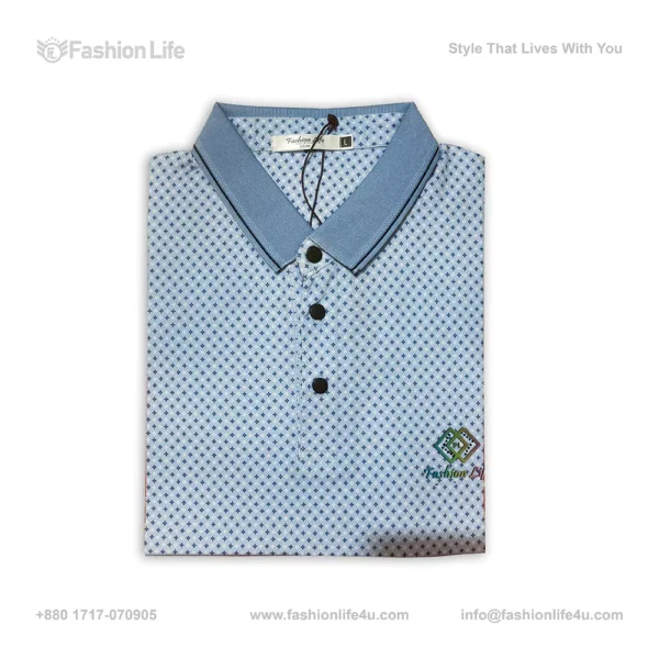 Premium China Stretch Polo Shirt – Digital Allover Print (170 GSM)