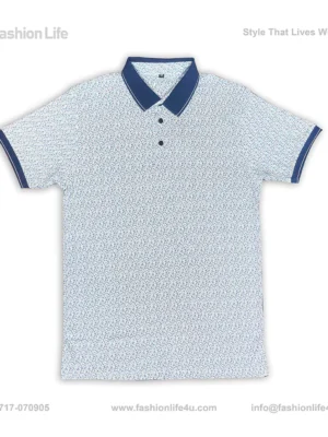 Premium China Stretch Polo Shirt – Digital Allover Print (170 GSM)
