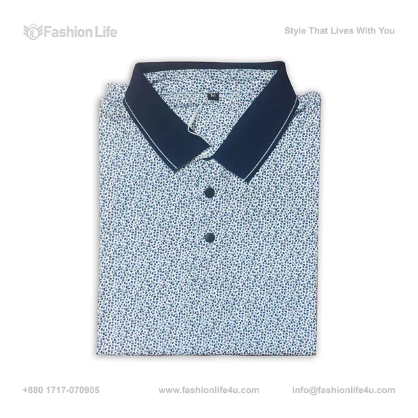 Premium China Stretch Polo Shirt – Digital Allover Print (170 GSM)