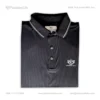 Premium China Stretch Polo Shirt–Digital Allover Print-Black