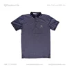 Premium China Stretch Polo Shirt–Digital Allover Print-Blue