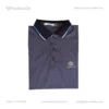 Premium China Stretch Polo Shirt–Digital Allover Print-Blue