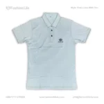 Premium China Stretch Polo Shirt–Digital Allover Print-White