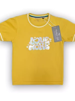 T-Shirt_Love-More_Satin-Sheen-Gold